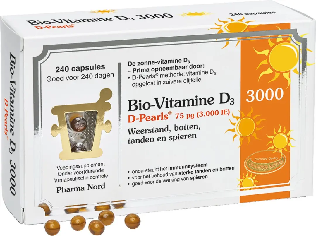 Pharma Nord Bio vitamine D3 75mcg 240 Capsules