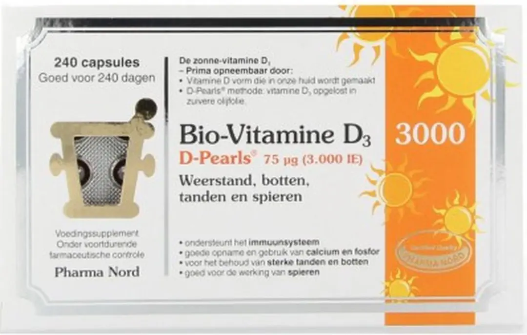 Pharma Nord Bio vitamine D3 75mcg 240 Capsules