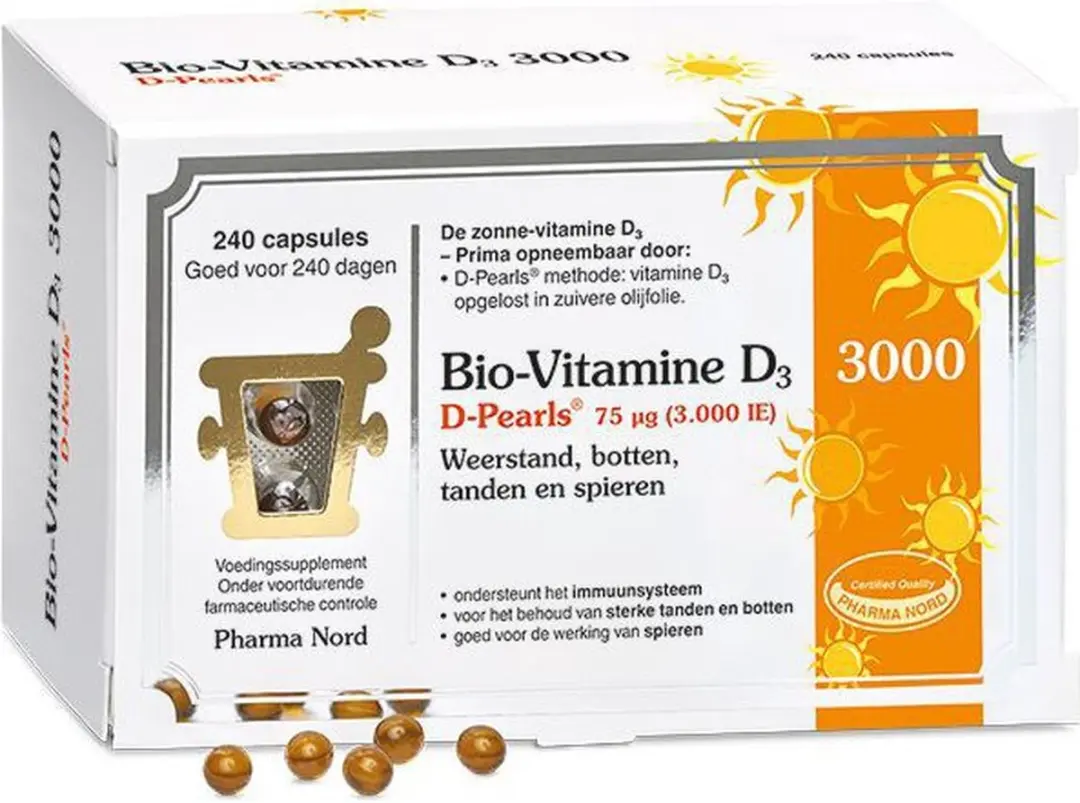 Pharma Nord Bio vitamine D3 75mcg 240 Capsules