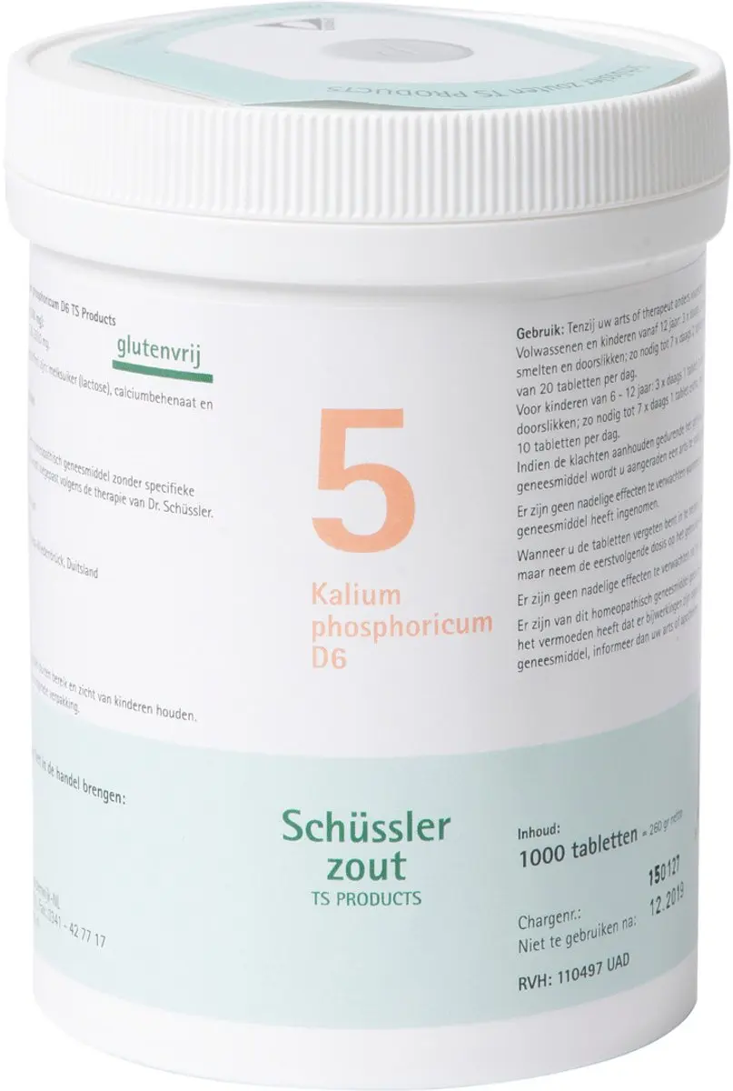 Sch ssler zout Nr. 5 Kalium phosphoricum D6 TS Products