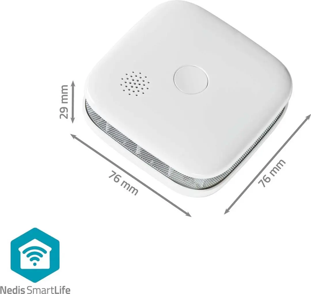 Nedis SmartLife Rookmelder 10 Jaar Sensor - 85dB Wit