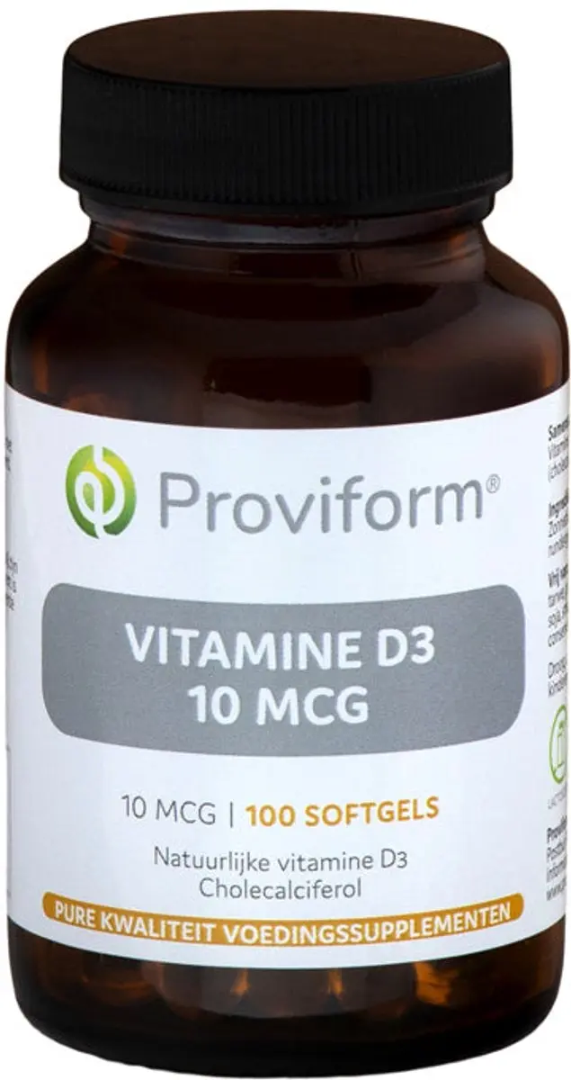 Proviform Vitamine D3 10µ - 100 Softgels  - Vitaminen