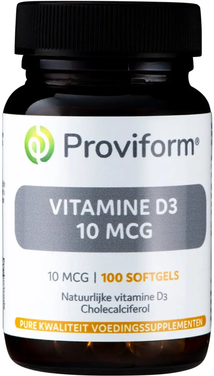 Proviform Vitamine D3 10µ - 100 Softgels  - Vitaminen