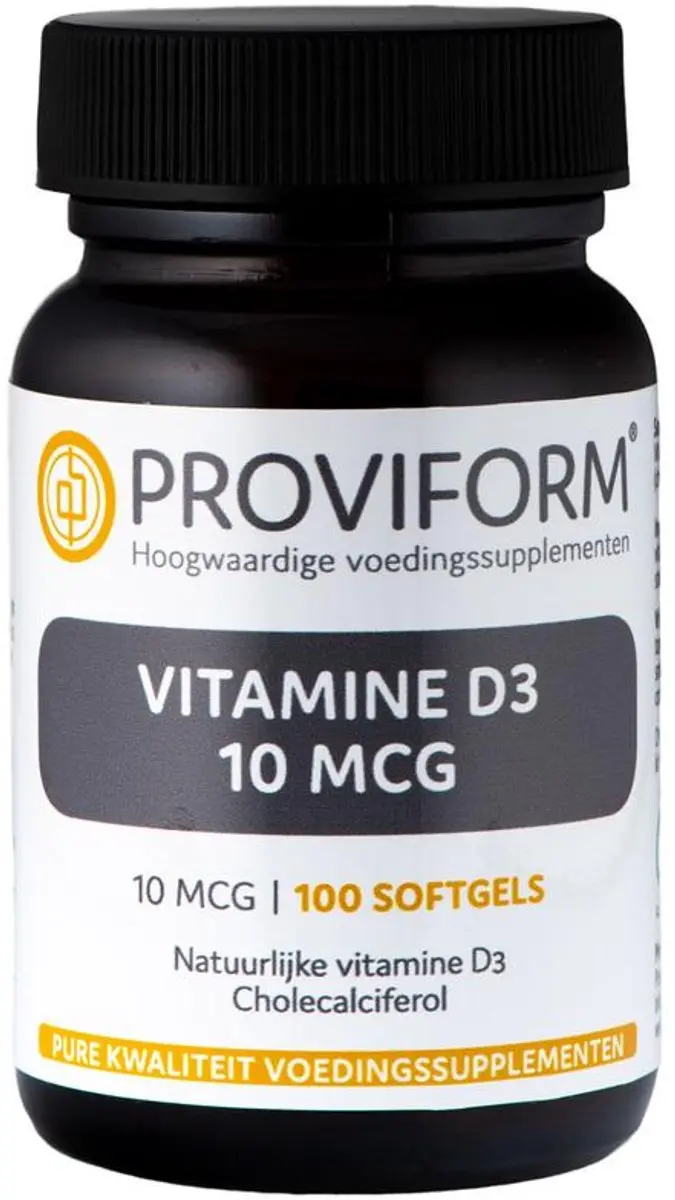 Proviform Vitamine D3 10µ - 100 Softgels  - Vitaminen