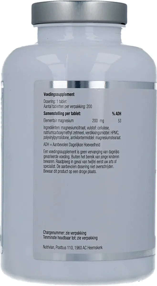 NUTRIVIAN MAGNES CITR 200MG