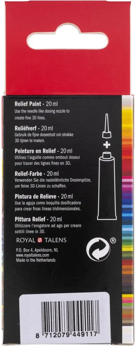 Royal Talens Relief Paint 801 Goud 20ml