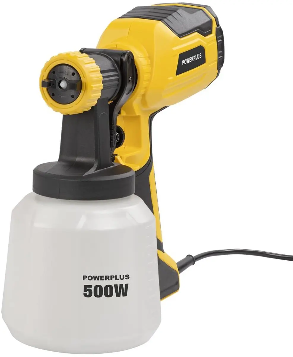 Powerplus POWX352 Verfpistool 500W - 1000 g/min - Geel