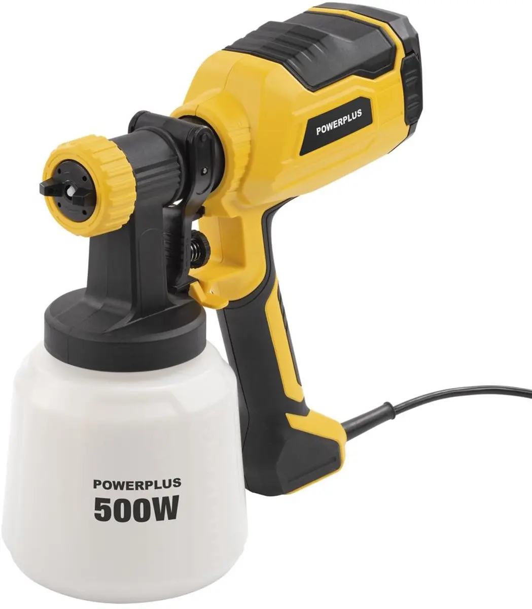 Powerplus POWX352 Verfpistool 500W - 1000 g/min - Geel