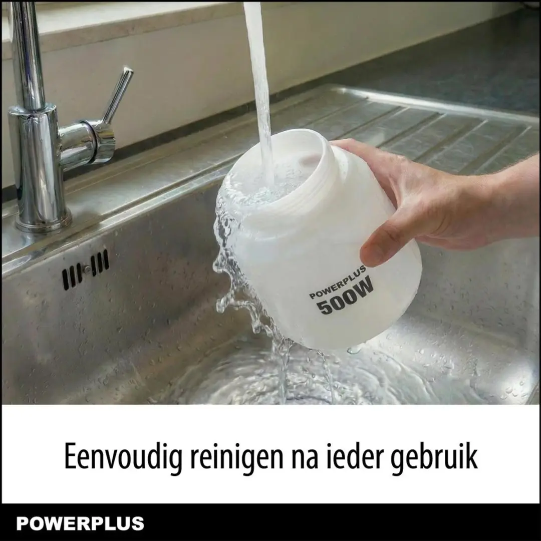 Powerplus POWX352 Verfpistool 500W - 1000 g/min - Geel