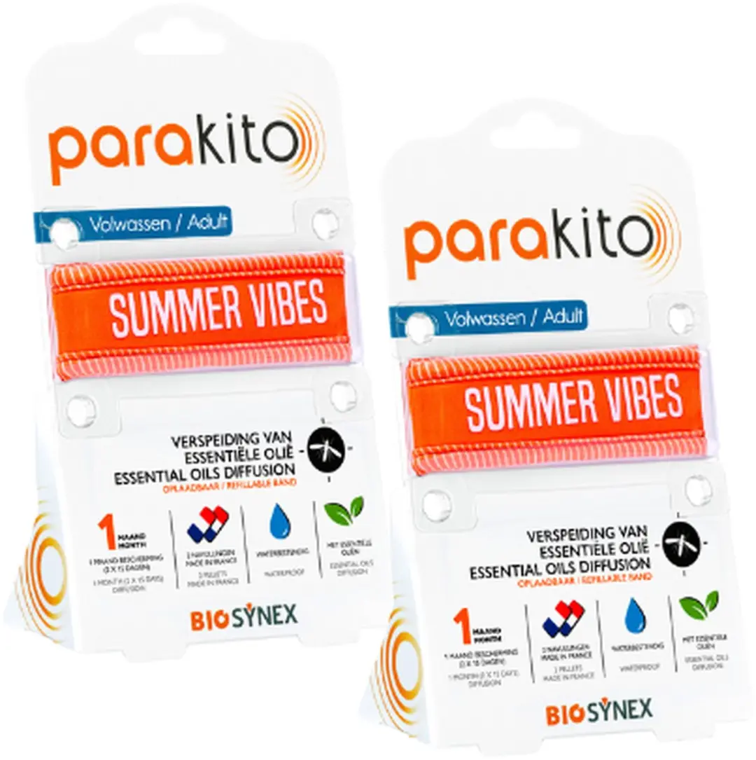 Parakito Oplaadbare Anti-Muggen Armband