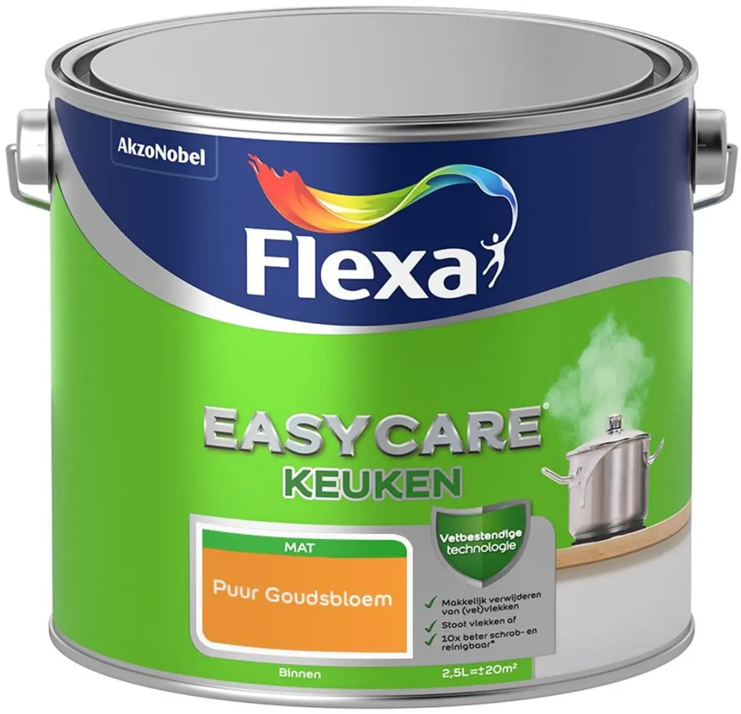 Flexa Easycare Keuken Mengverf Puur Goudsbloem 2,5L