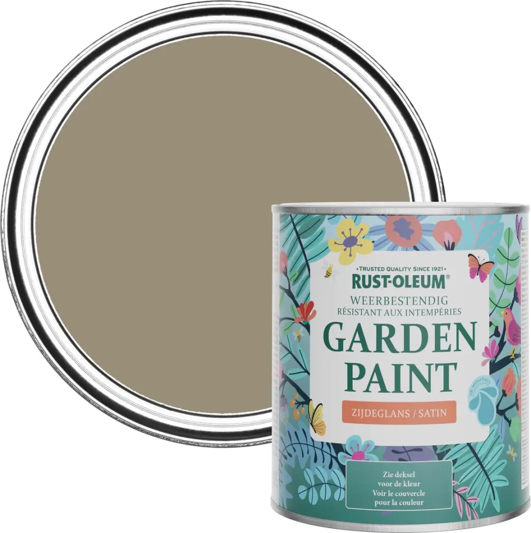 Rust-Oleum Lichtbruin Tuinverf Zijdeglans 750ml
