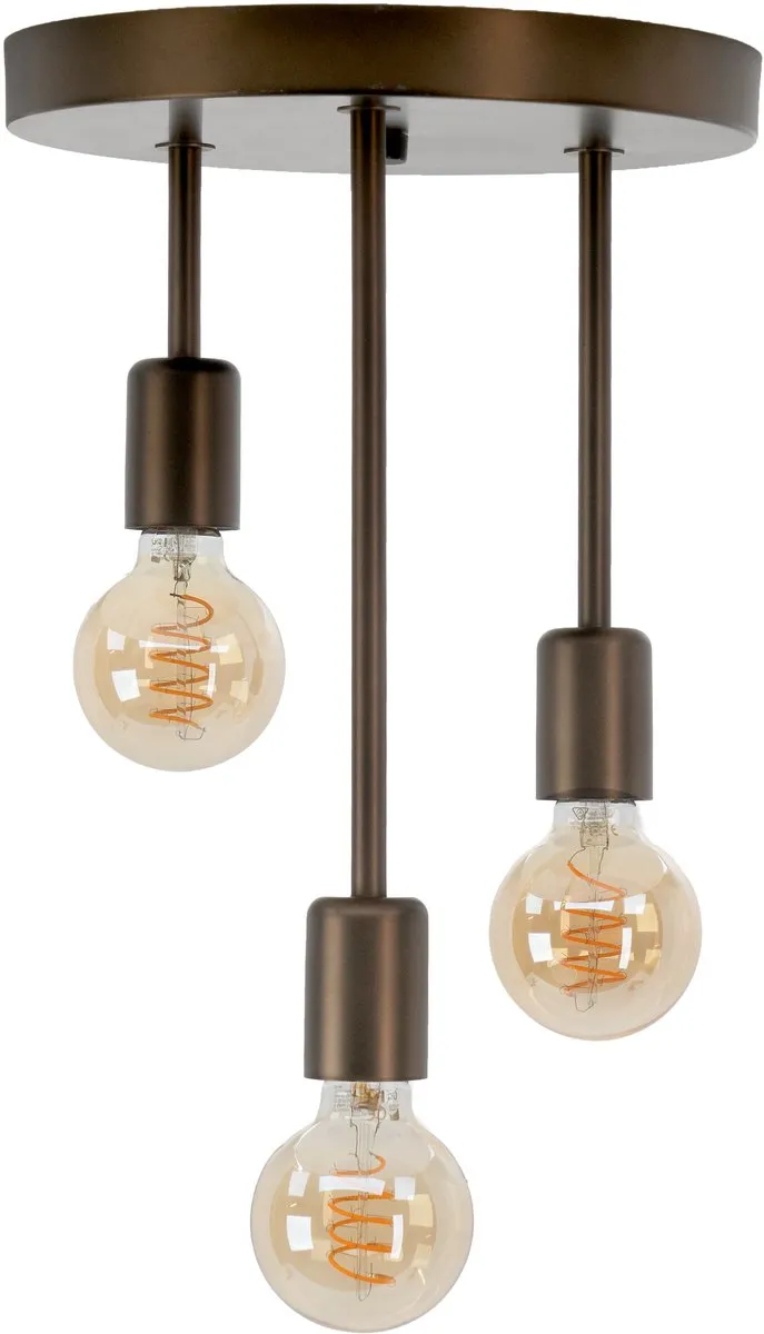 Eglo Wilmcote Plafondlamp E27 - 3 Lichtpunten - Ø28cm Brons