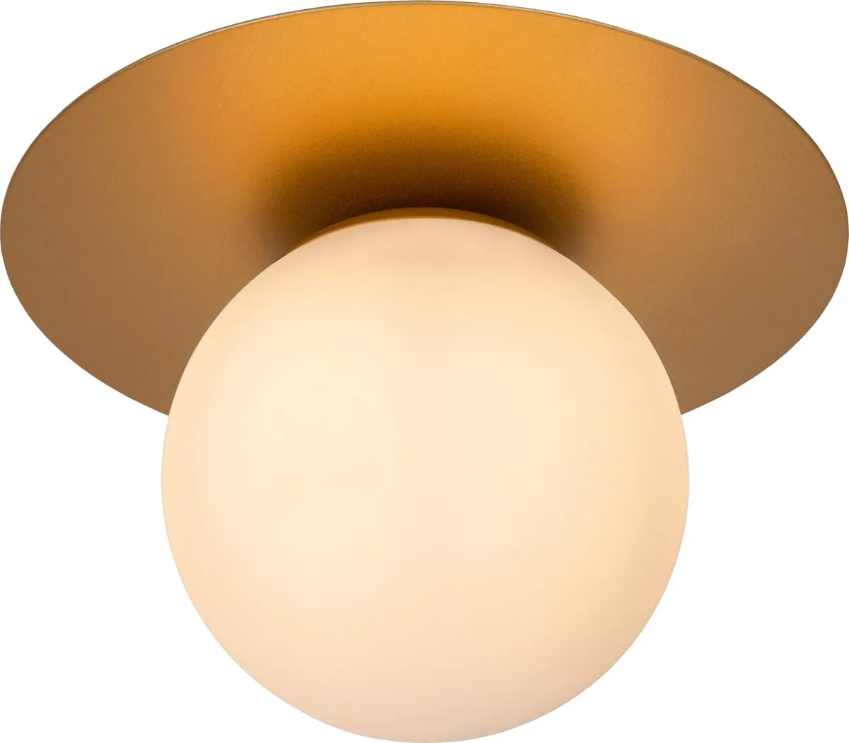 Lucide Tricia Plafondlamp Ø25cm Mat Goud/Messing