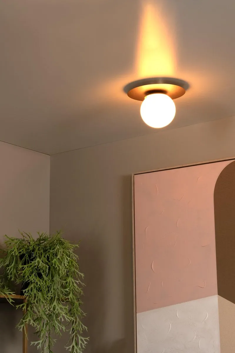 Lucide Tricia Plafondlamp Ø25cm Mat Goud/Messing