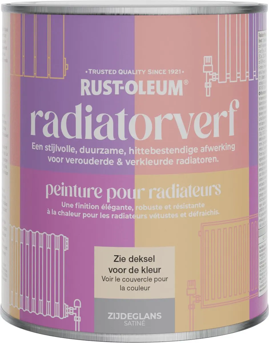 Rust-Oleum Soho Radiatorverf 750ml - Zijdeglans