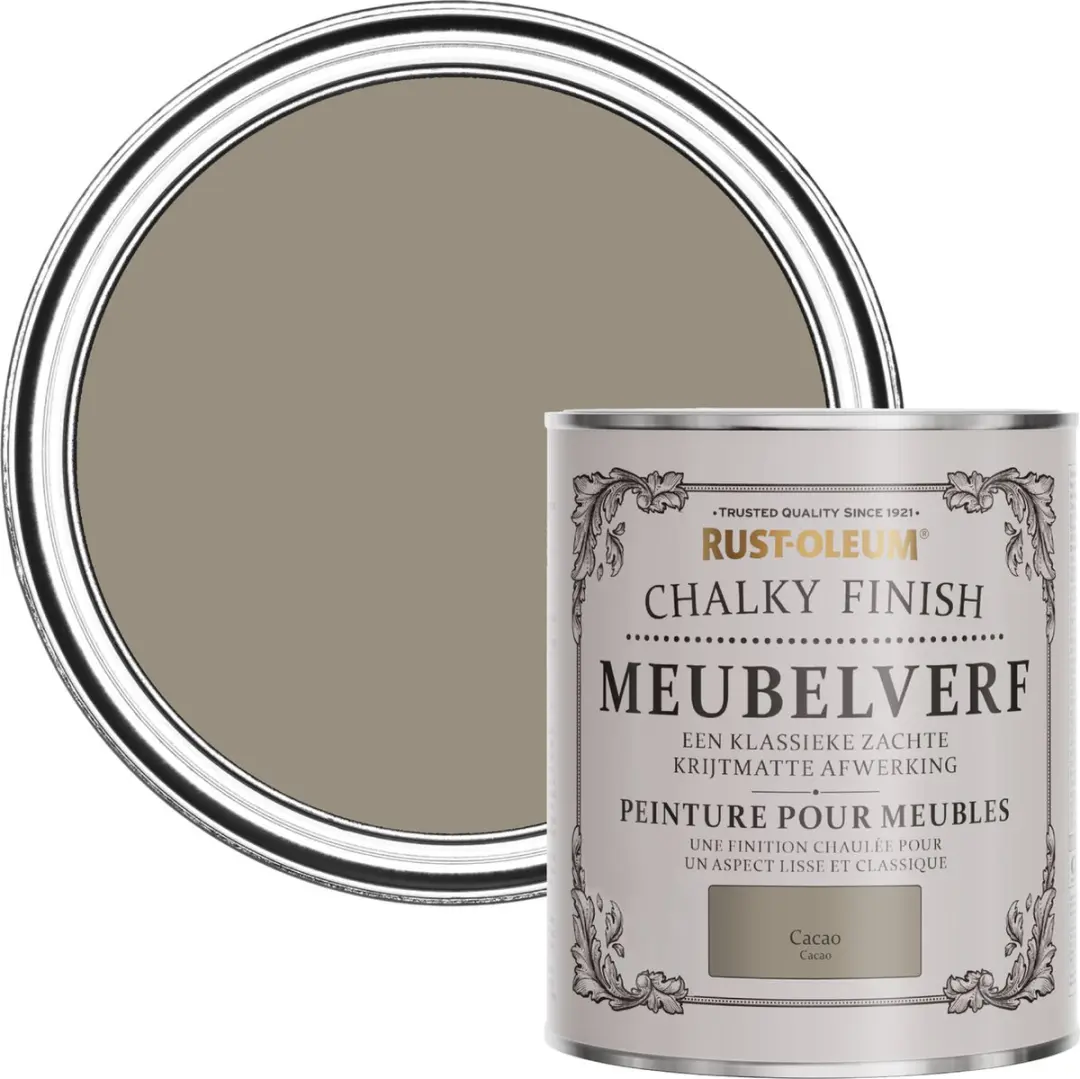 Rust-Oleum Bruin Chalky Finish Meubelverf Cacao 750ml