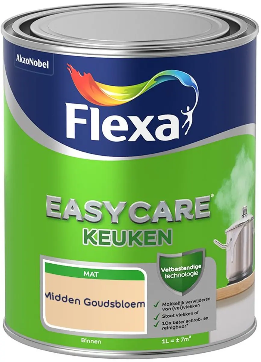 Flexa Easycare Keukenverf Midden Goudsbloem 1L