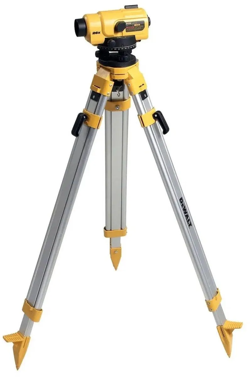 DeWalt DW096PK Waterpastoestel - inclusief statief & meetlat - Geel/Zwart
