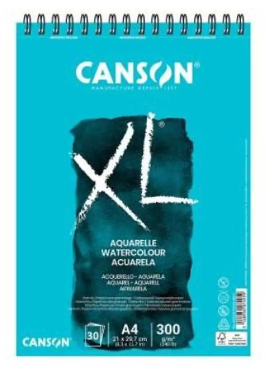 Canson Aquarelle XL 300g/m² 210x297mm - 5 Stuks