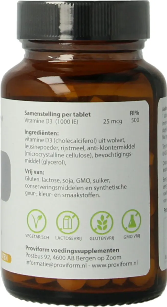 Proviform Vitamine D3 25 MCG - 150 tabletten