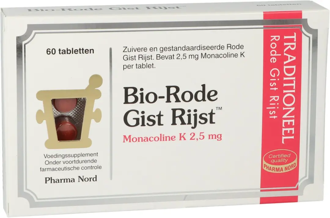 Pharma Nord Bio-Rode Gist Rijst 60 tabletten