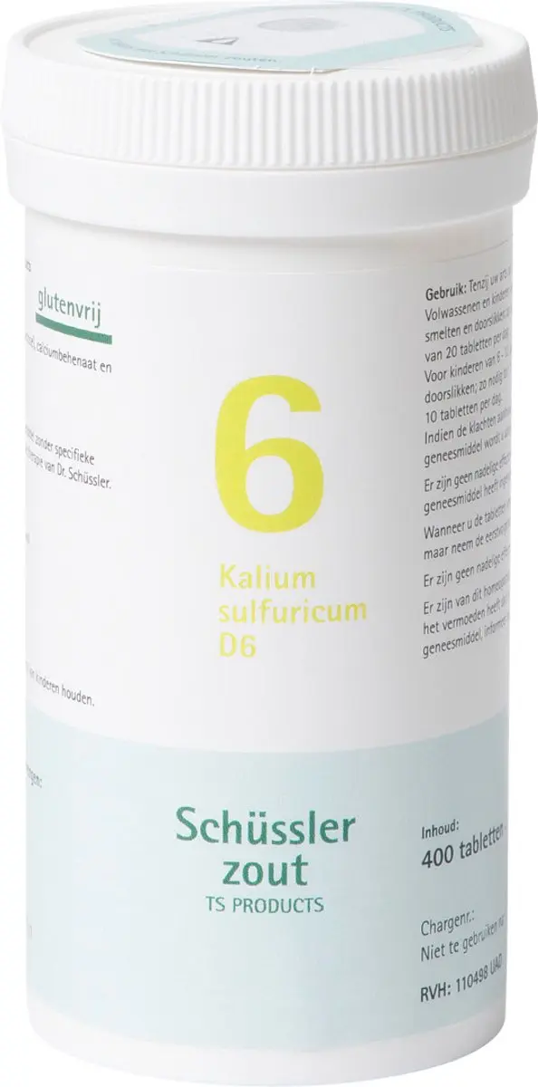 Pfluger Schussler Zout nr 6 Kalium Sulfuric D6