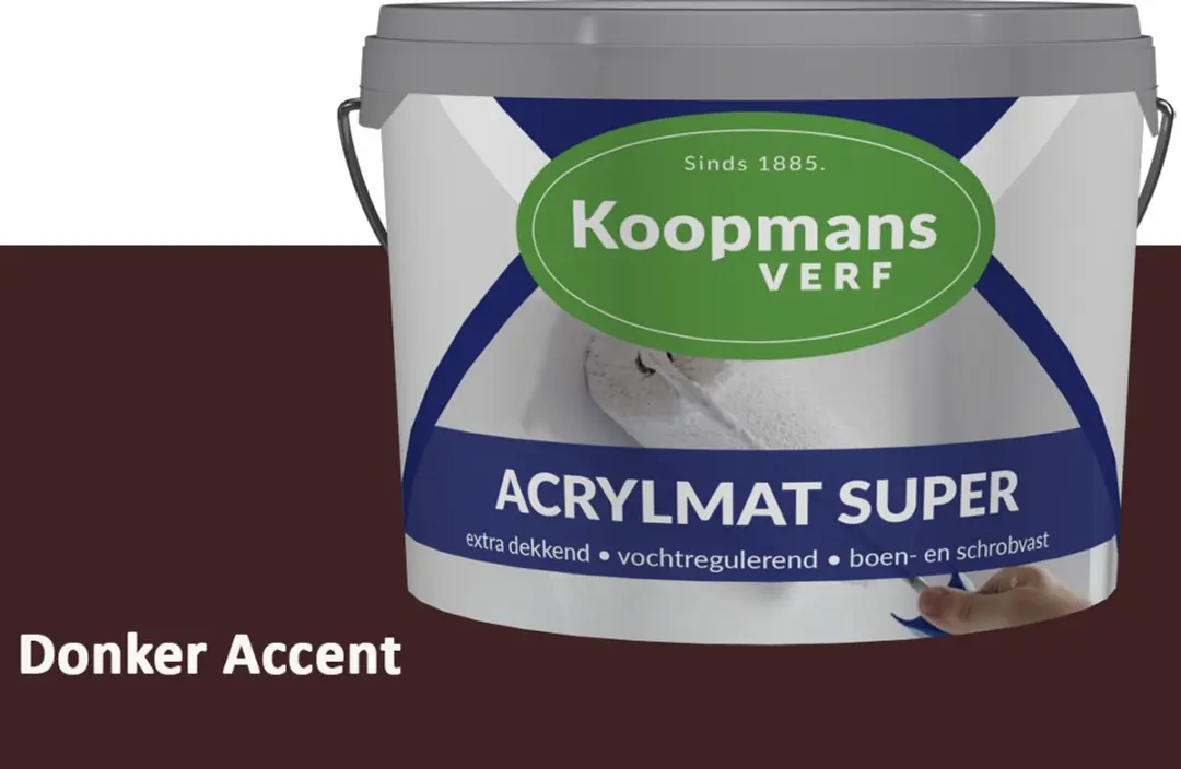 Koopmans Acrylmat Super Matte Muurverf Donker Accent 2,5L
