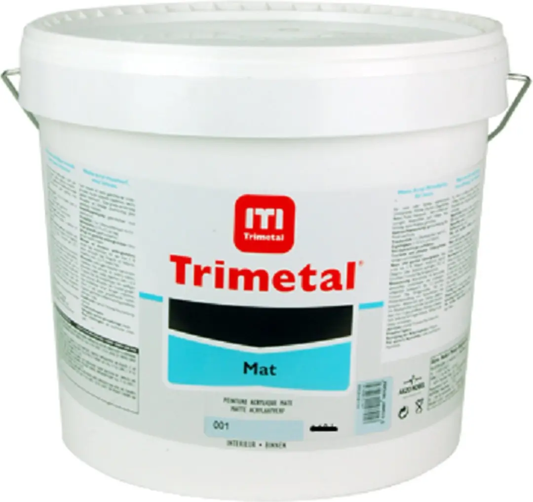 Trimetal Mat Wit Afwerkingslaag 5L