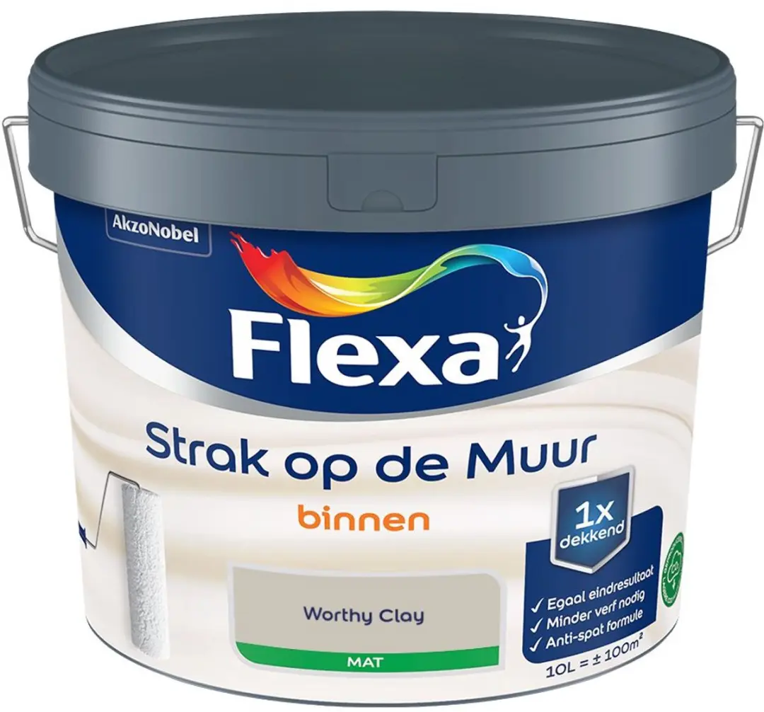 Flexa Strak Op De Muur Binnenmat Worthy Clay 10L