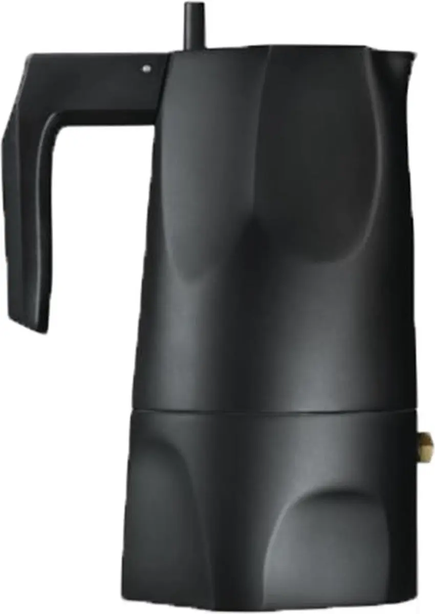 Alessi Ossidiana Percolator MT18/3B - 3 Kopjes - Zwart - afbeelding 2 van 6