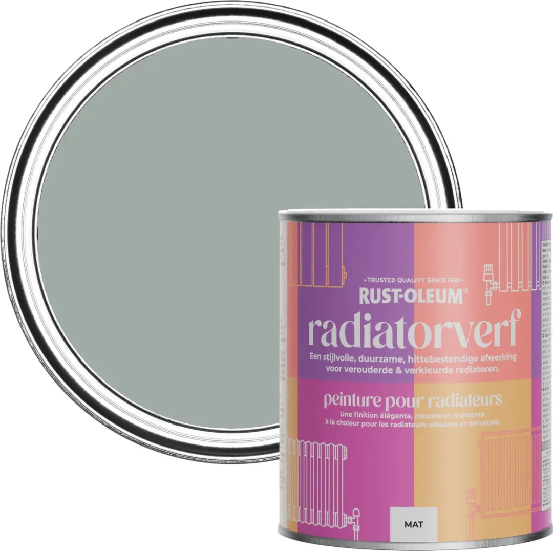 Rust-Oleum Grijze Radiatorverf 750ml
