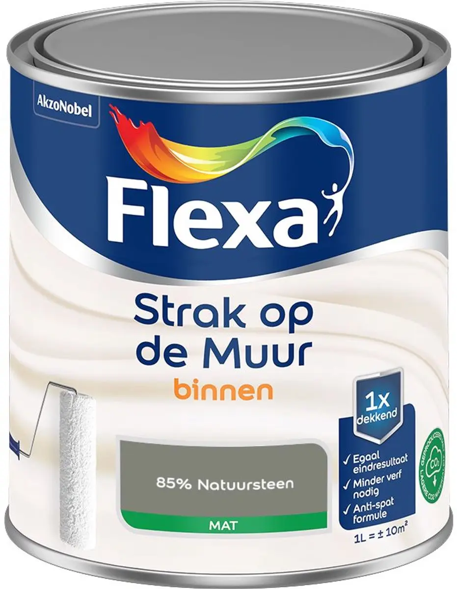 Flexa Strak Op De Muur Binnen Mat Mengverf 85% Natuursteen 1L