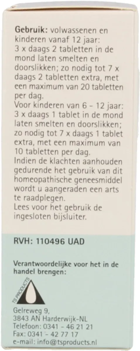 Pfluger Schüssler Zout nr 4 Kalium Chloratum D6 - 100 Tabletten