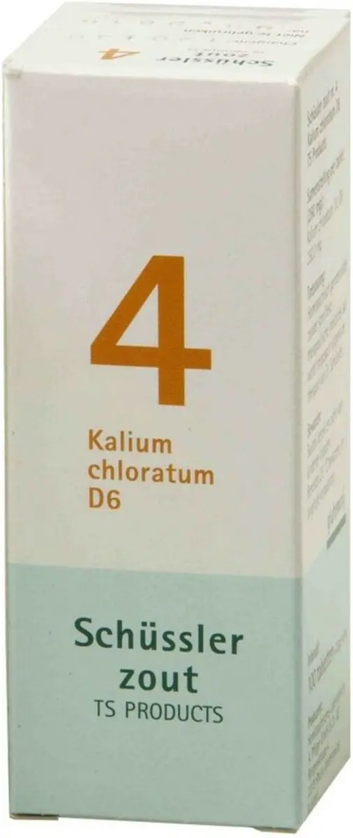 Pfluger Schussler Zout nr 4 Kalium Chloratum D6