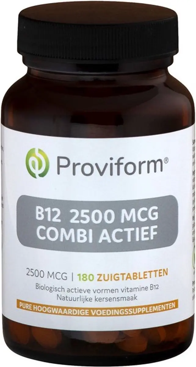 Proviform Vitamine B12 2500mcg Combi Actief - 180 Zuigtabletten