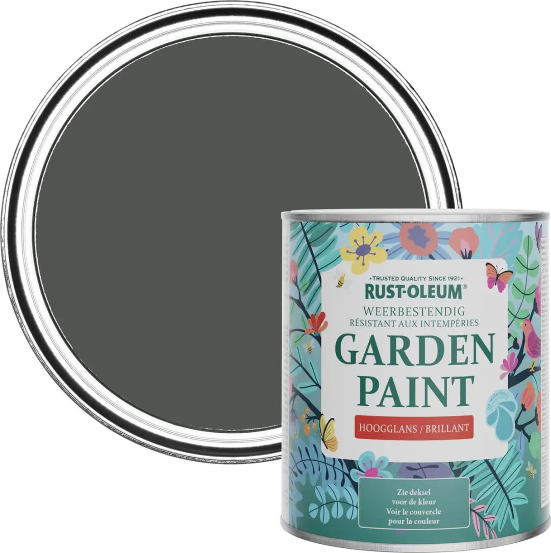 Rust-Oleum Donkergrijs Grafiet Tuinverf 750ml