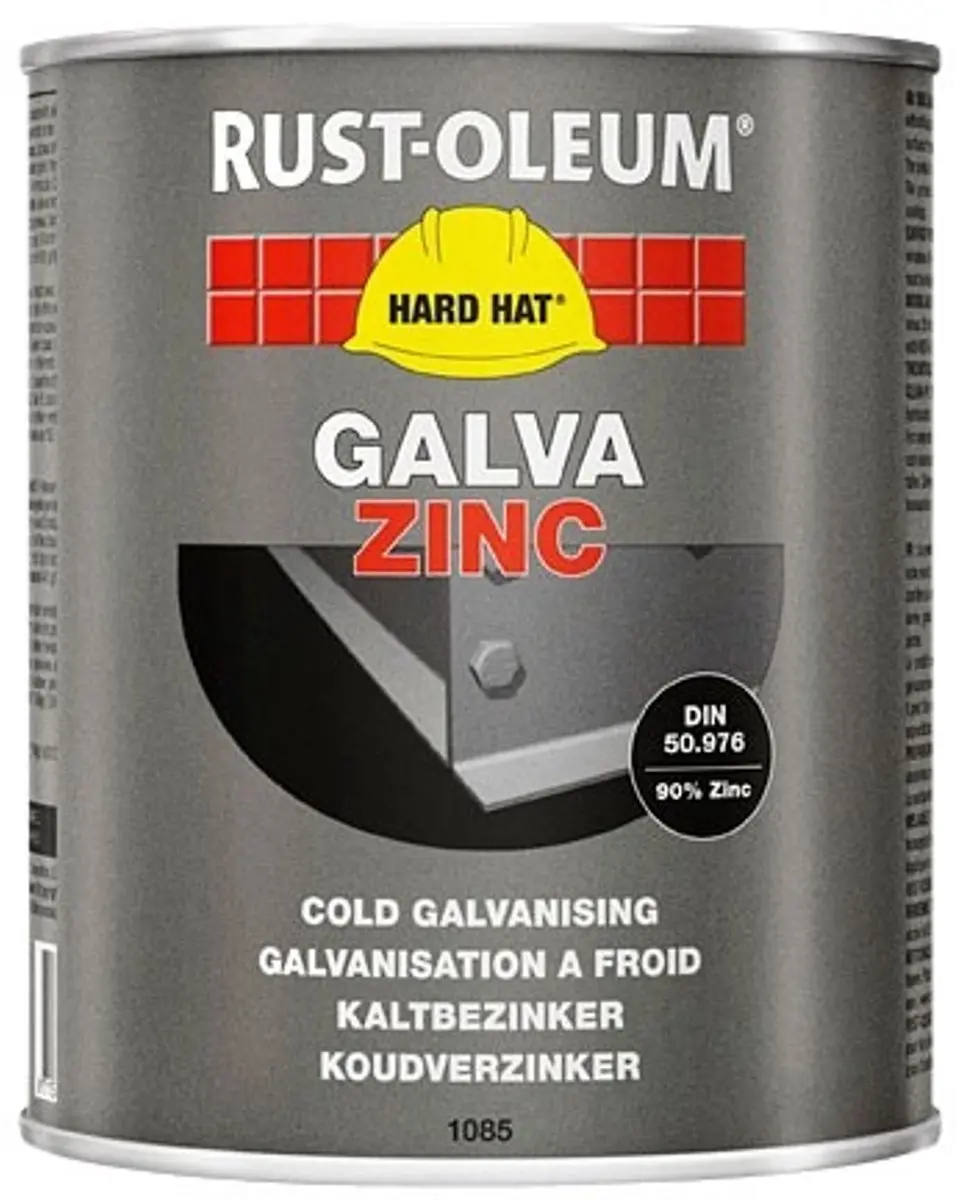 Rust-Oleum Hard Hat Zinc Matgrijs 0.362l
