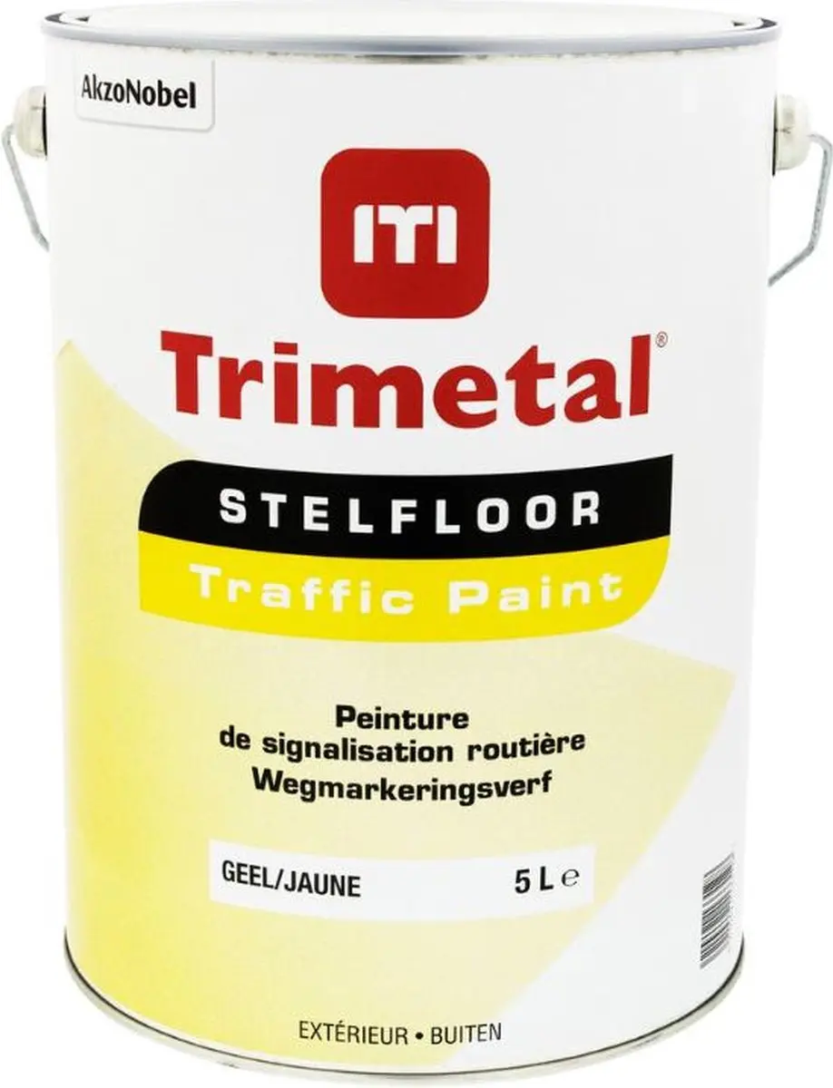 Trimetal Stelfloor Traffic Paint Geel 5L