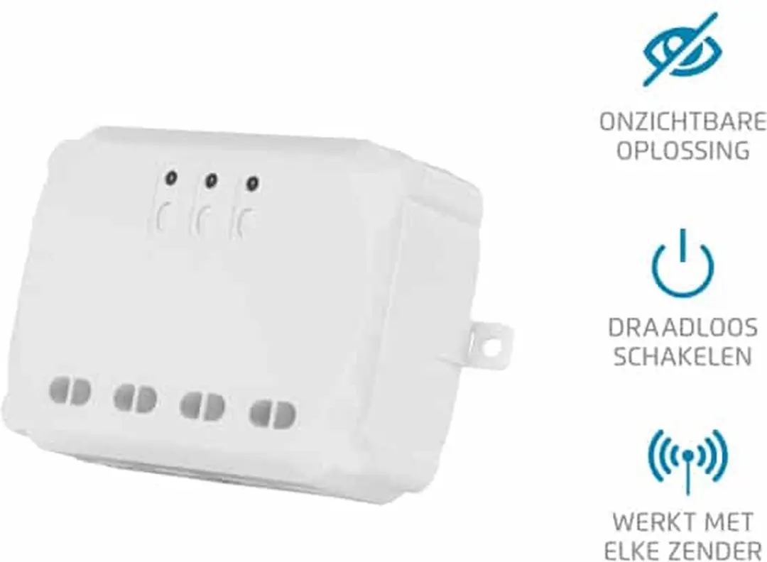 KlikAanKlikUit ACM-3500-3 Inbouwschakelaar 3-Voudig 3500W - Wit
