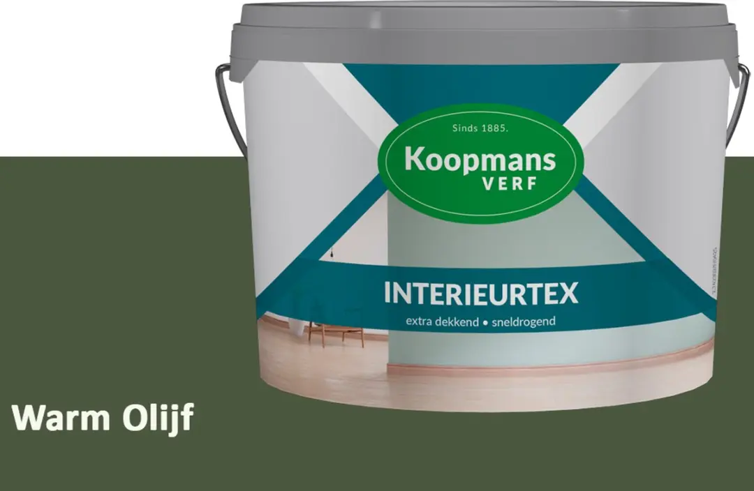 Koopmans Interieurtex Matte Muurverf Warm Olijf 2,5L