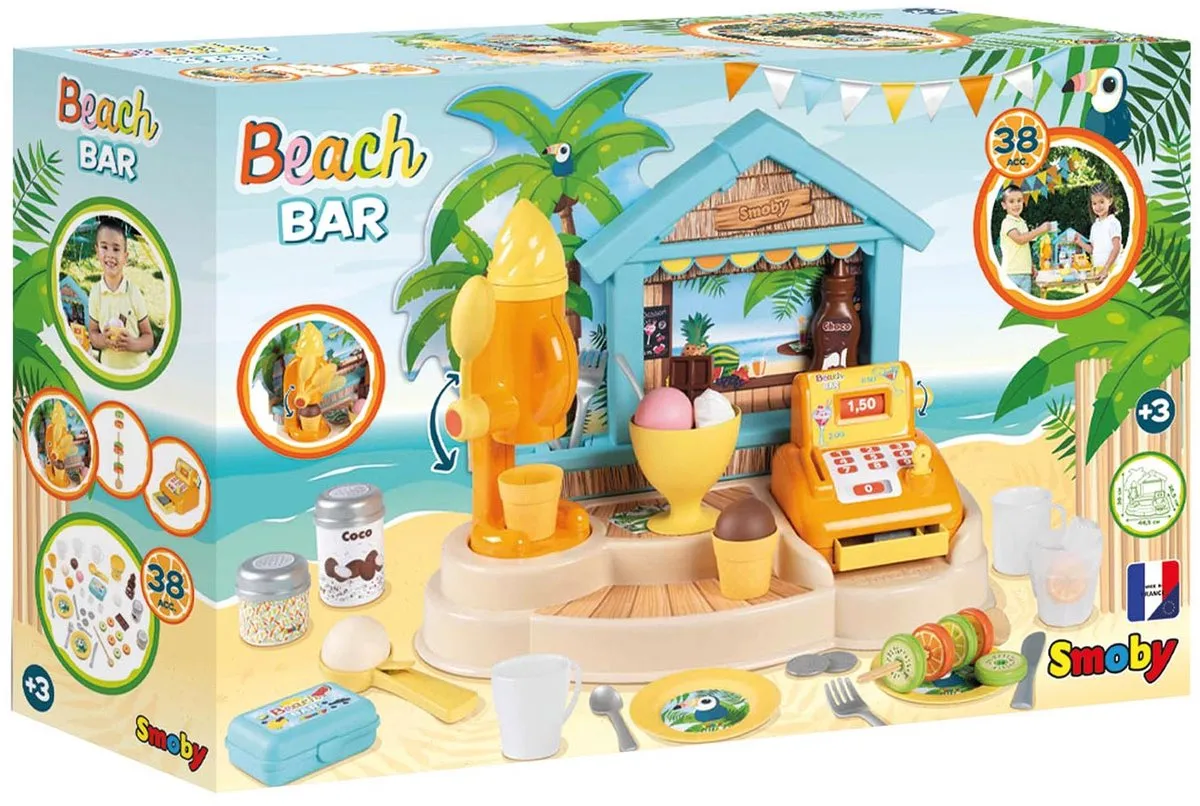 Smoby Beach Bar met IJsmachine en Kassa