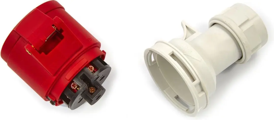 HBM Cee Form Contrastekker 400V 16A 5-polig IP44 - Rood