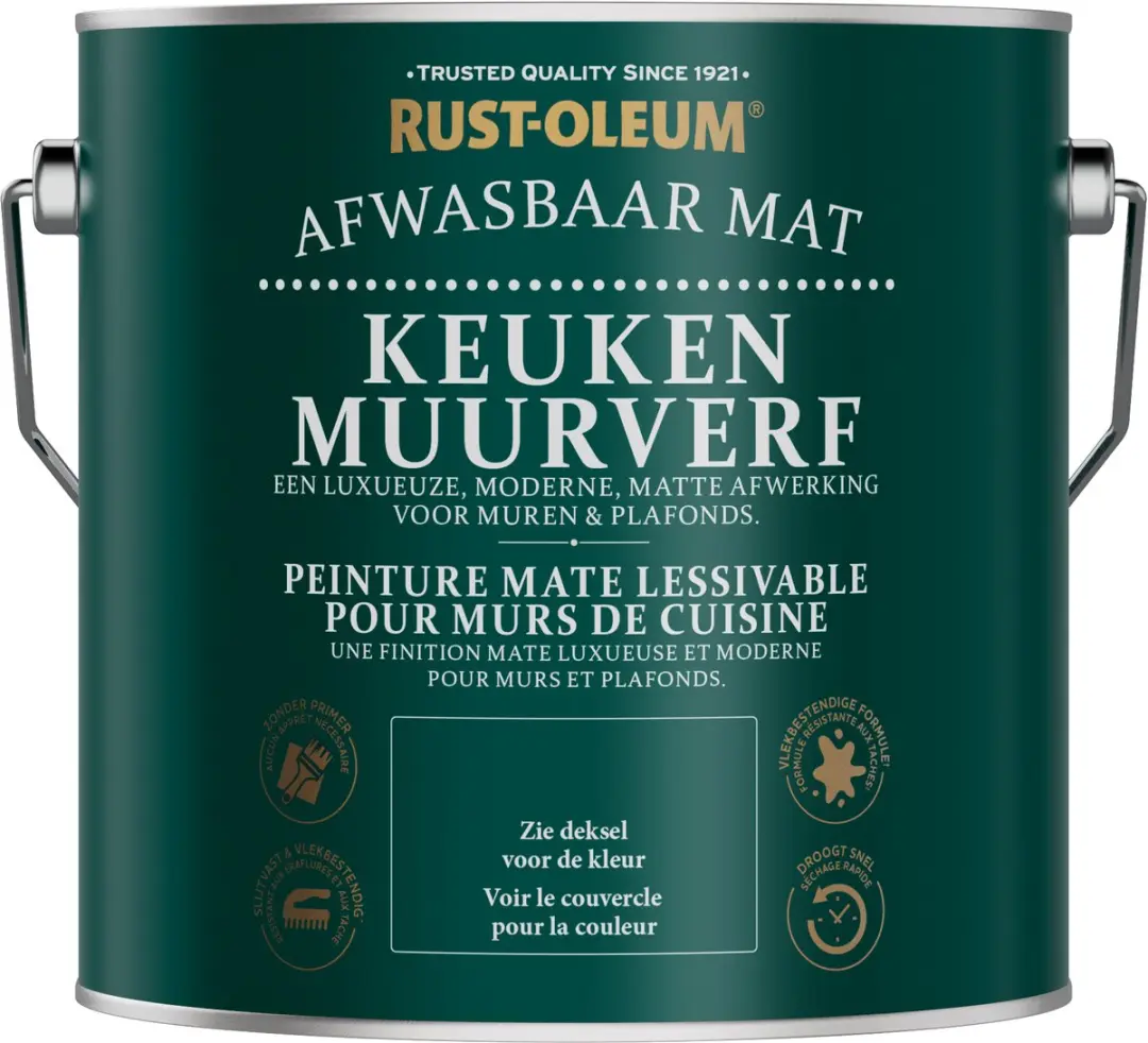 Rust-Oleum Keuken Muur- en Plafondverf Rozelinde 2,5L