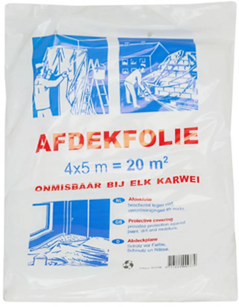 VEBA Afdekfolie 3 Stuks - 4x5m Transparant