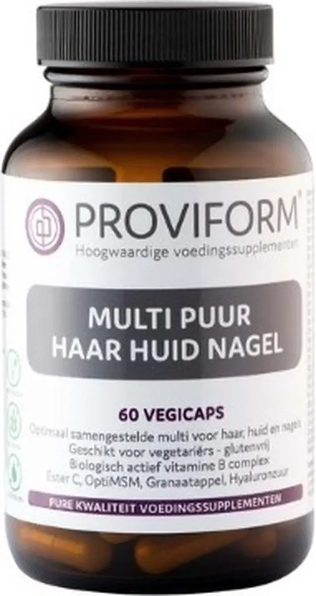 Proviform Multi Puur Huid Haar Nagel 60 Vegetarische Capsules