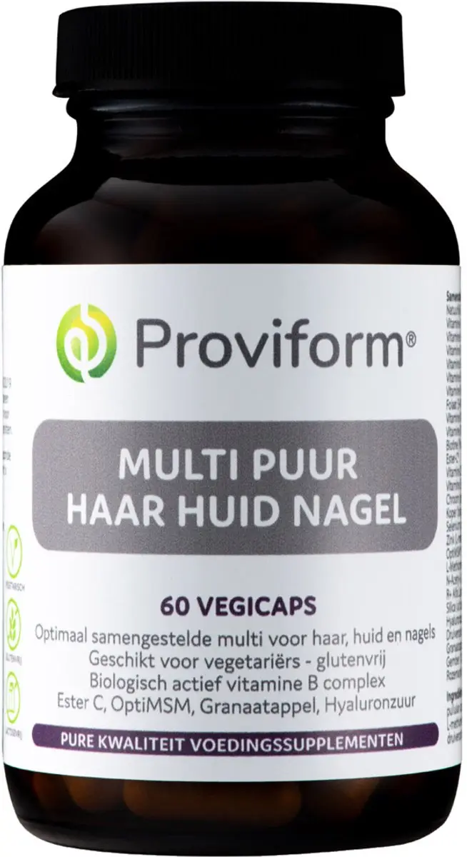 Proviform Multi Puur Huid Haar Nagel 60 Vegetarische Capsules