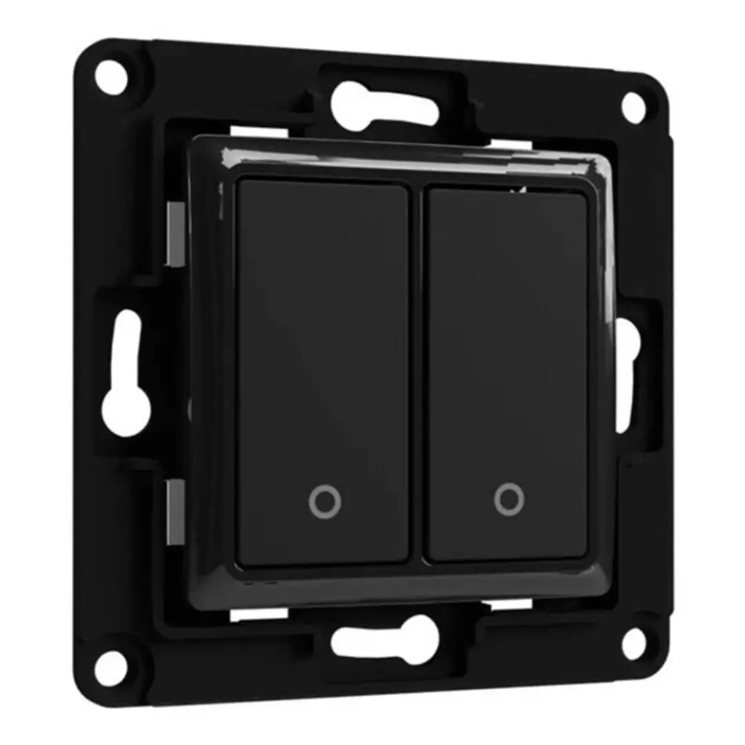 Shelly Wall Switch 2 WS2 Black - Wandtoets