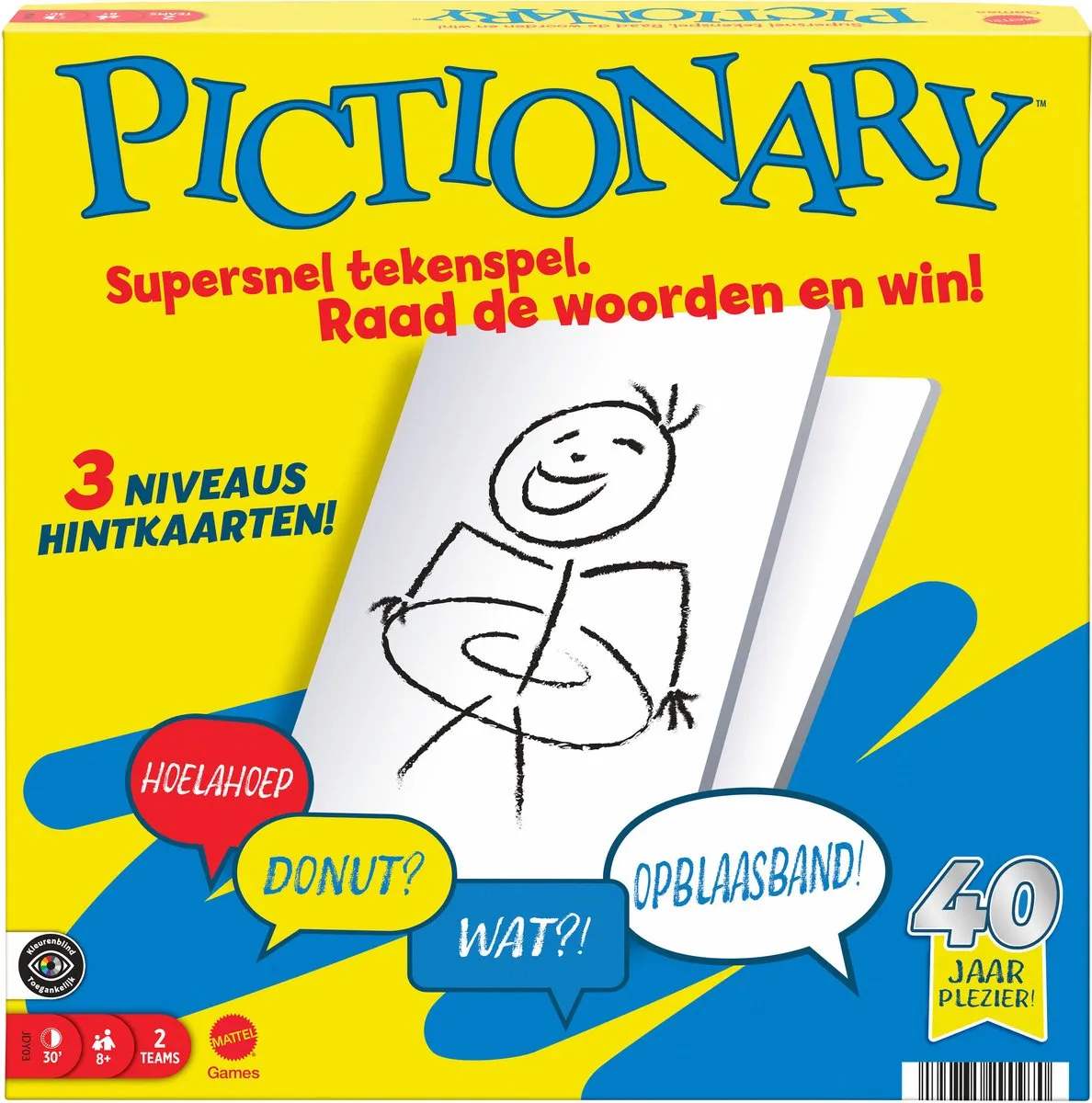Mattel Games Pictionary Bordspel - Nederlandse editie JDY03