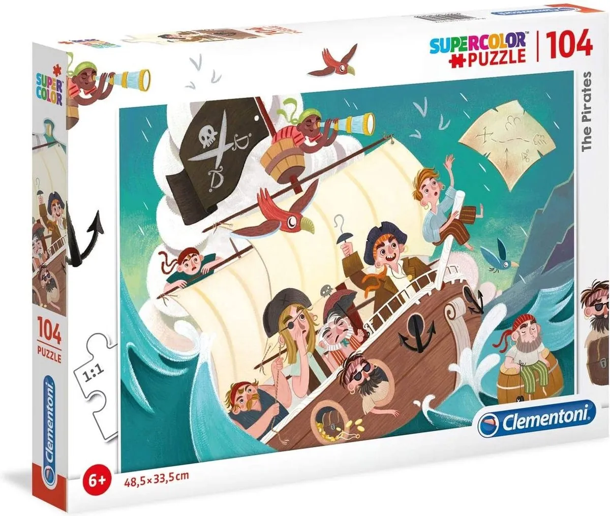 Clementoni Supercolor Puzzel The Pirates 104 Stukjes